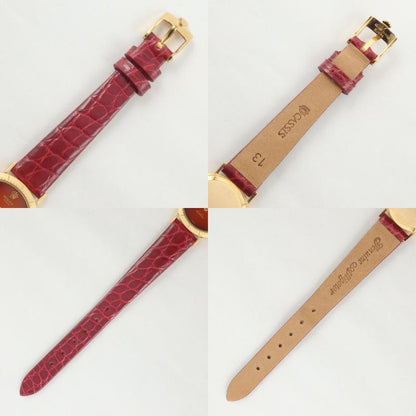 Vintage Rolex Cellini K18YG Brown Gradation Dial Manual Winding Women's Luxury Watch