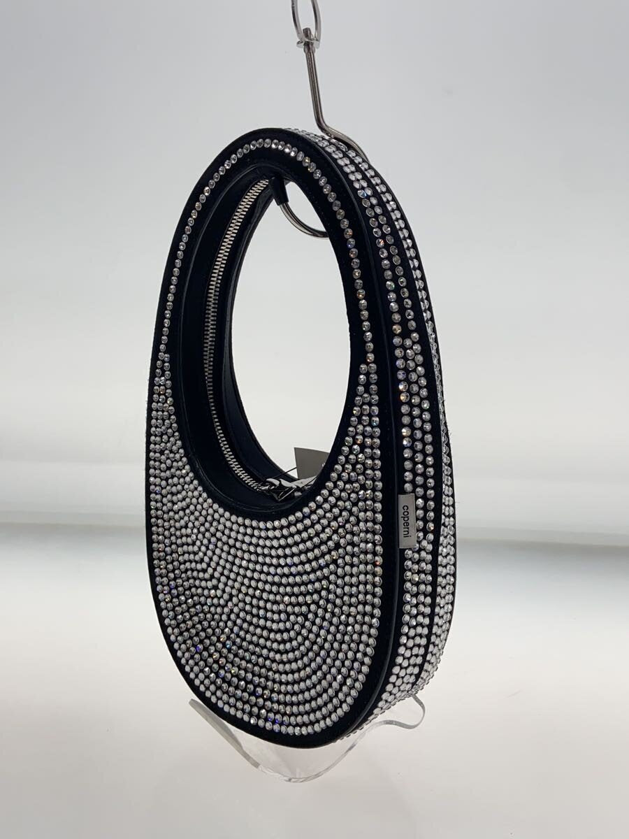 Chic Coperni Crystal Embellished Mini Swipe Bag Black - Pre-Owned Luxury Handbag