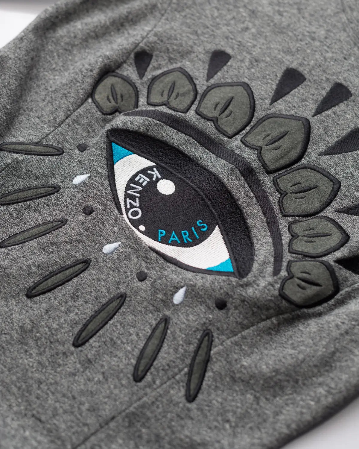 Icons eye embroidered sweat dress