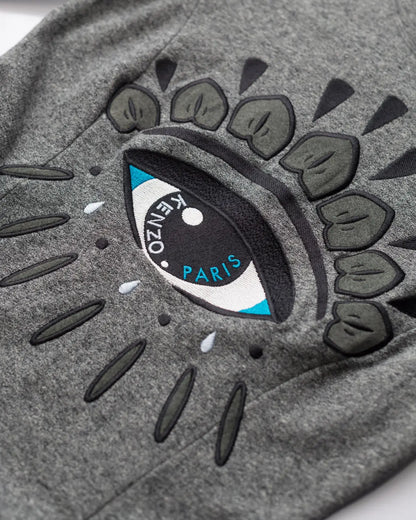 Icons eye embroidered sweat dress
