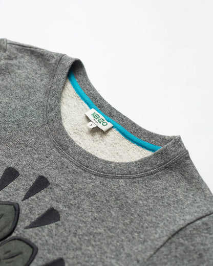 Icons eye embroidered sweat dress