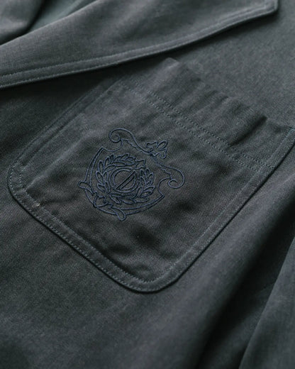 Insignia logo pocket denim blazer