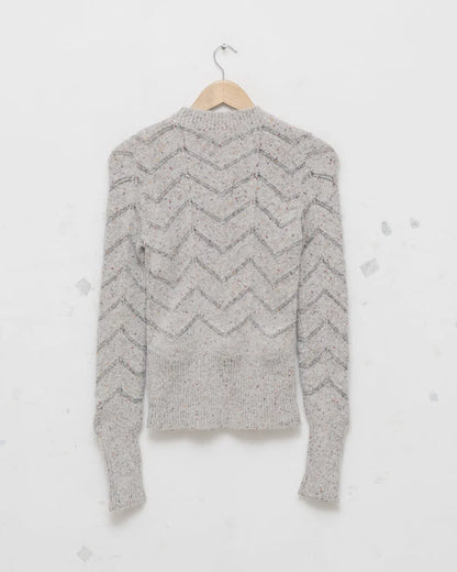 Isabel Marant Chevron Patterned Baby Alpaca Pullover