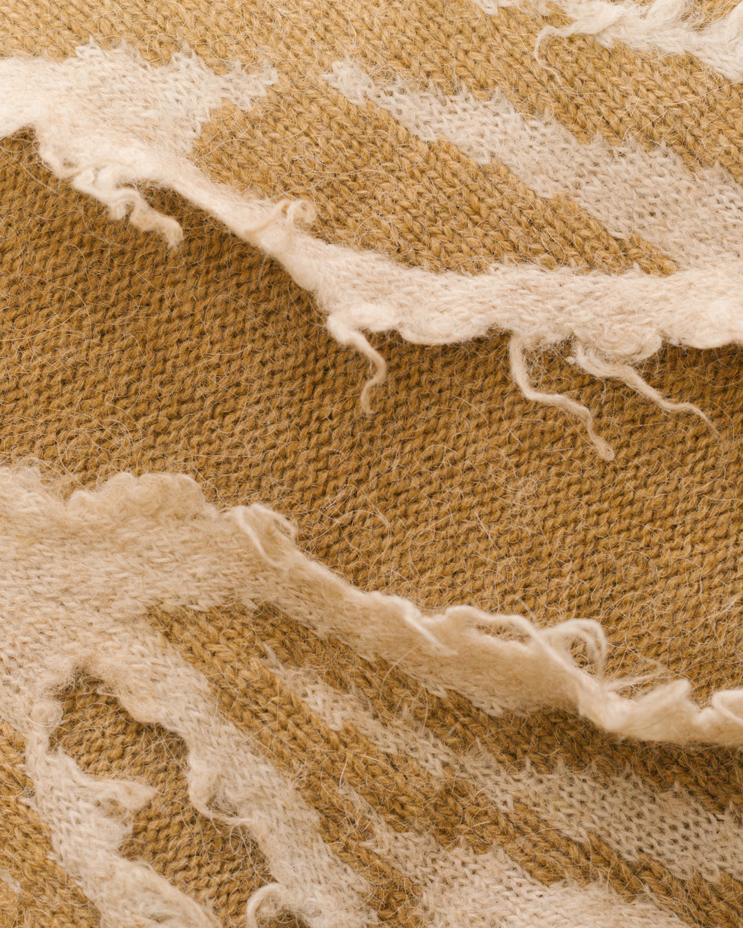 Issey Miyake Distressed Texture Wool Sweater