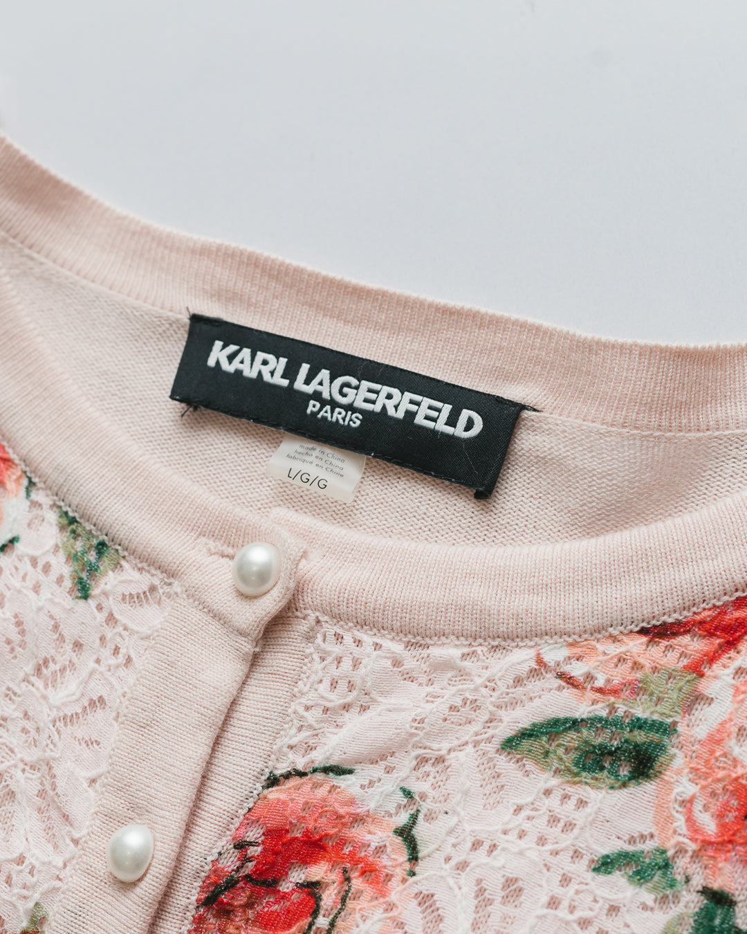 Karl Lagerfeld Embroidered Top