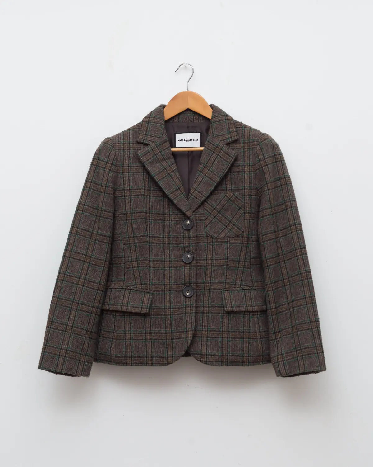 Karl lagerfeld plaid blazer