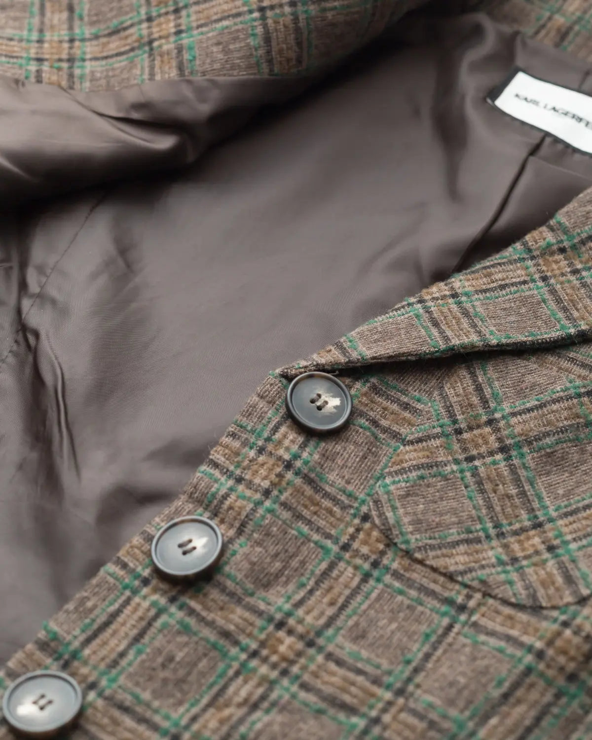 Karl lagerfeld plaid blazer