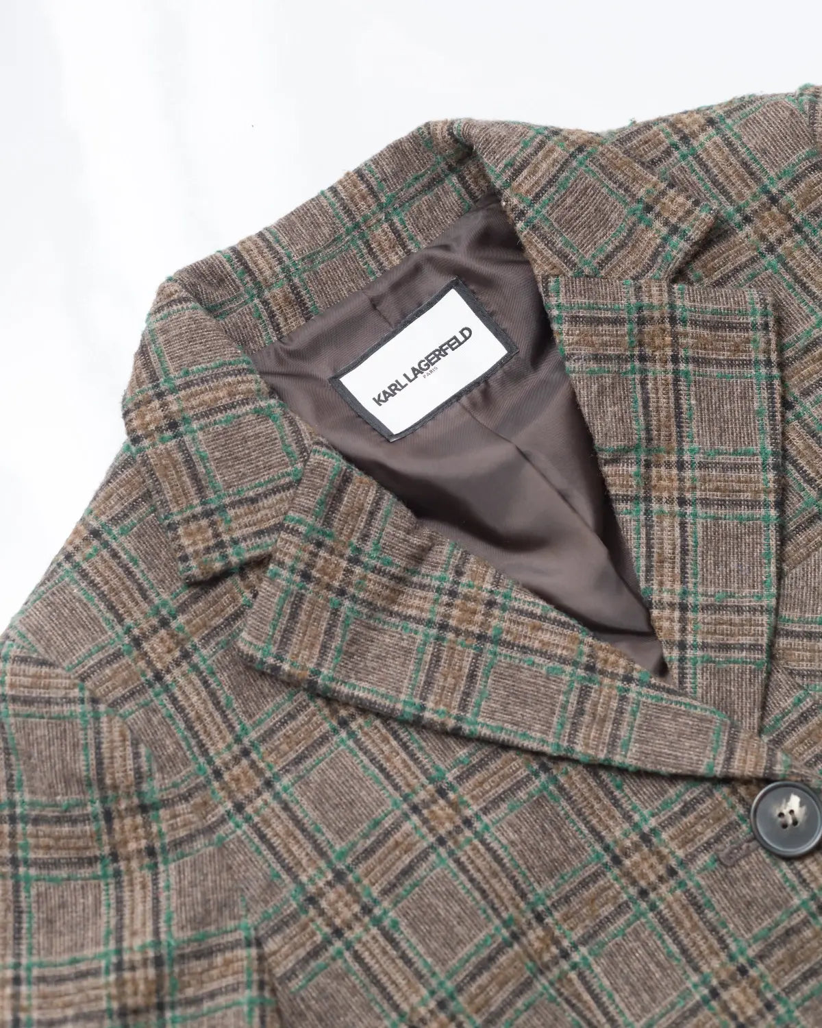 Karl lagerfeld plaid blazer
