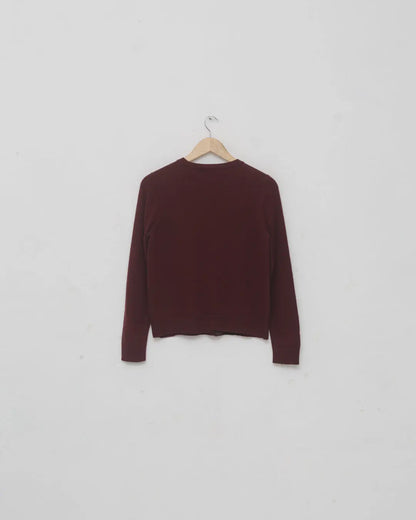 Karl lagerfeld plum knit cardigan