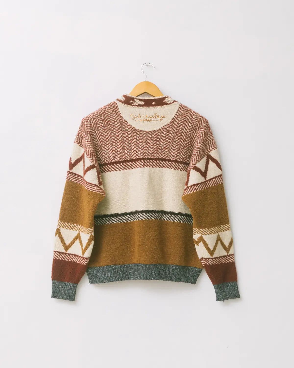 King & queen patchwork knit cardigan
