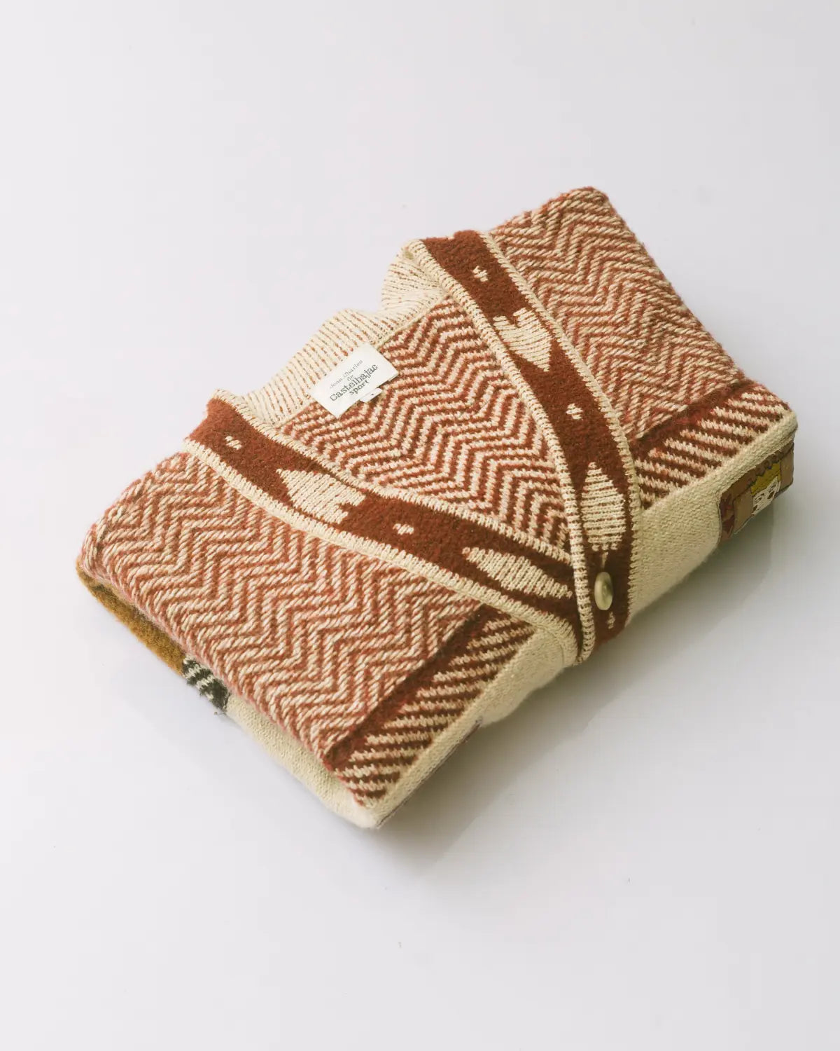 King & queen patchwork knit cardigan