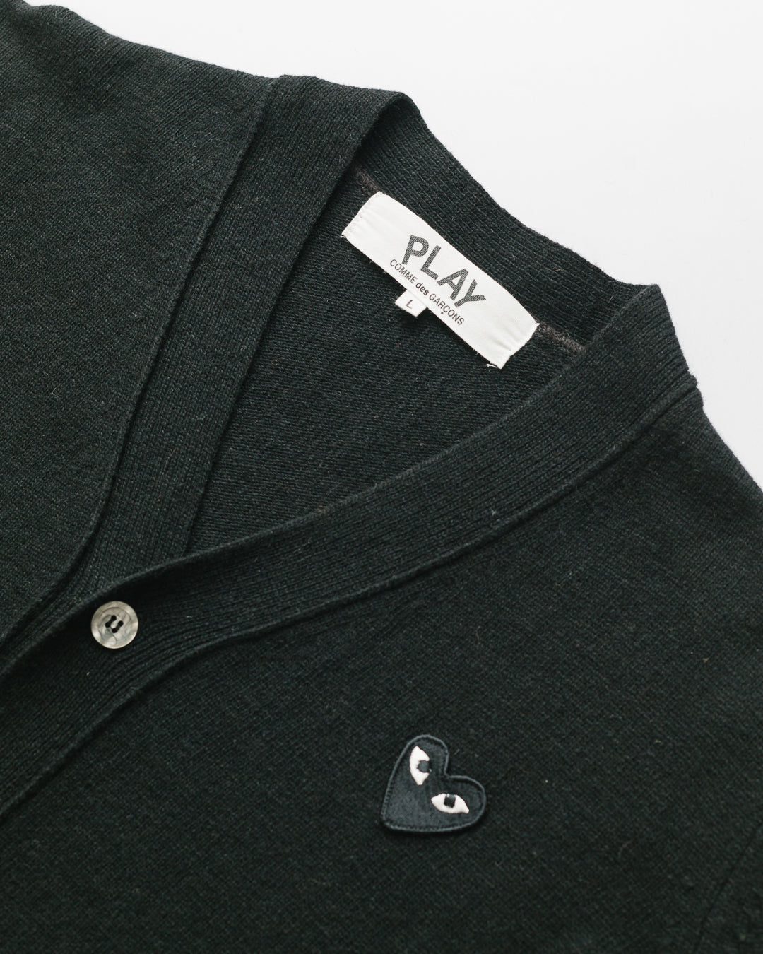 Play by comme des garçons black cardigan