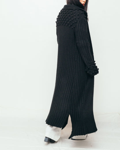 Knit longline cardigan