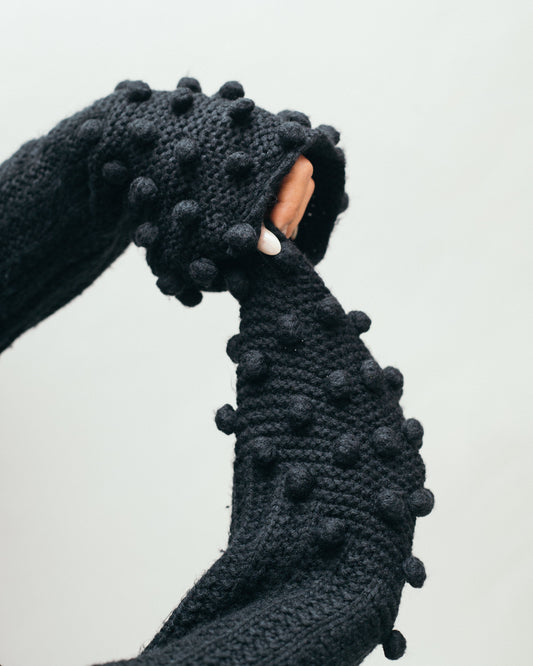 Knit longline cardigan