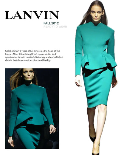 Lanvin structured midi dress 2012 rtw