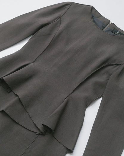 Lanvin structured midi dress 2012 rtw