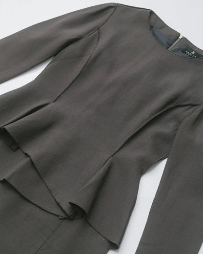 Lanvin structured midi dress 2012 rtw