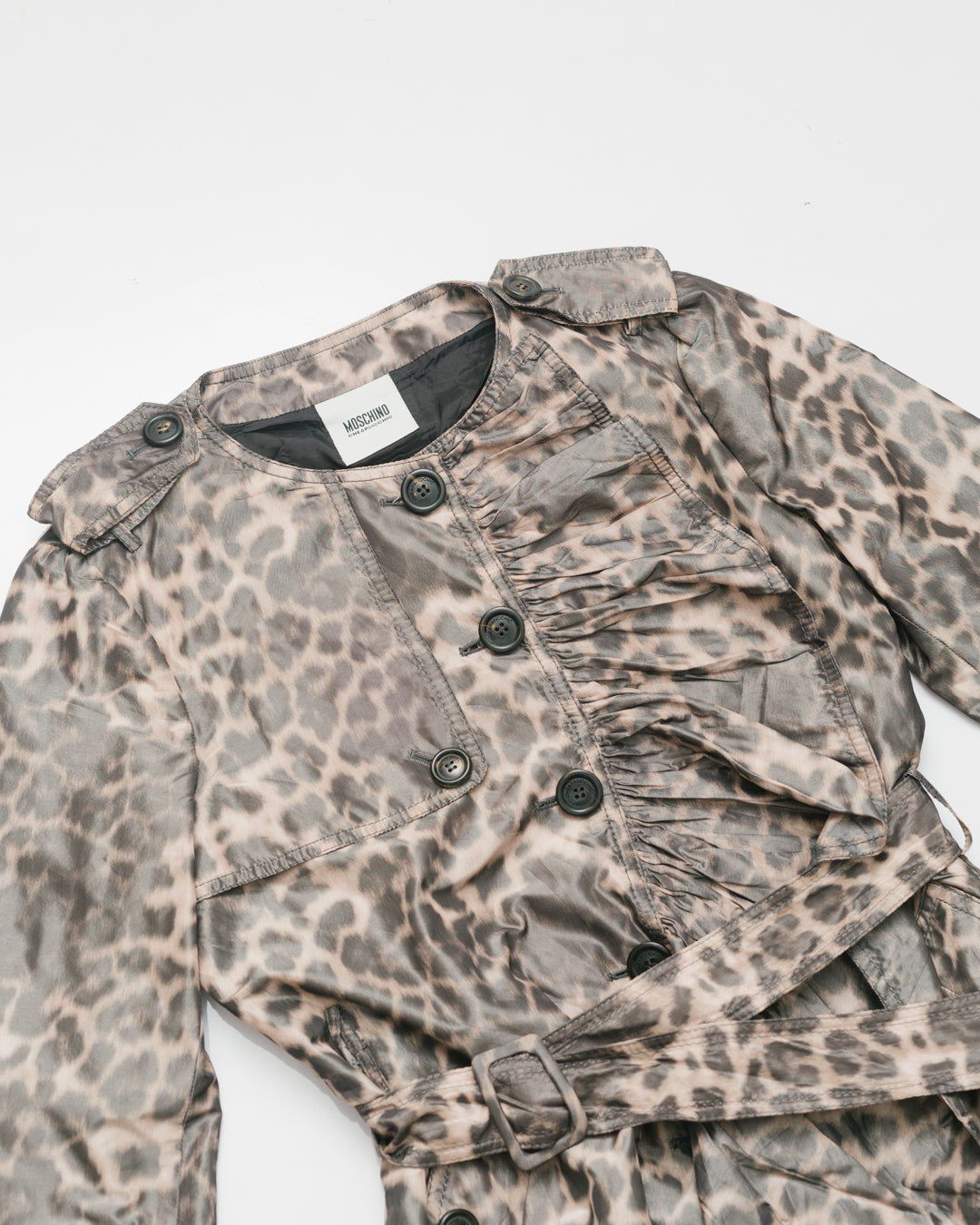 Moschino Cheap & Chic Leopard Print Coat