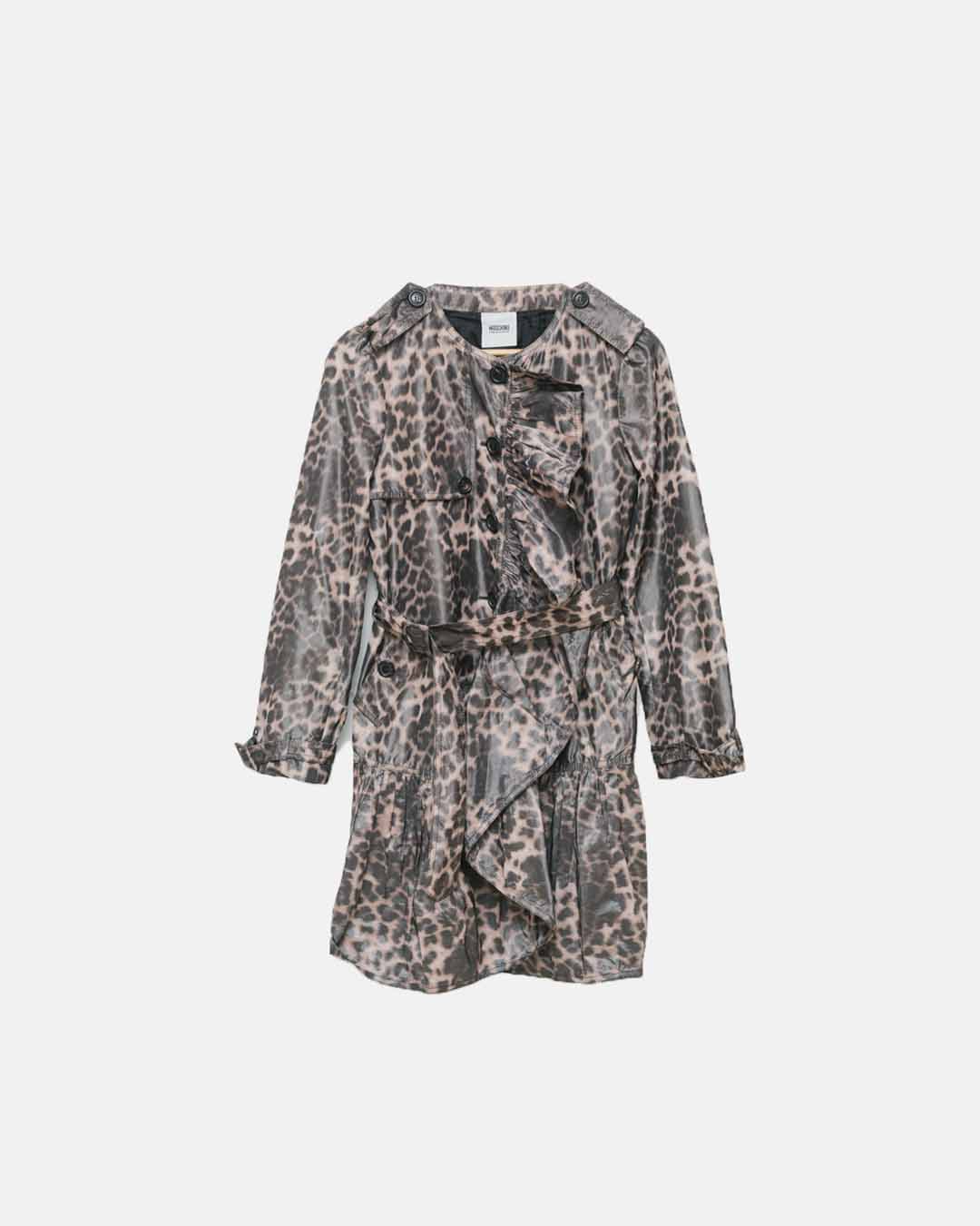 Moschino Cheap & Chic Leopard Print Coat