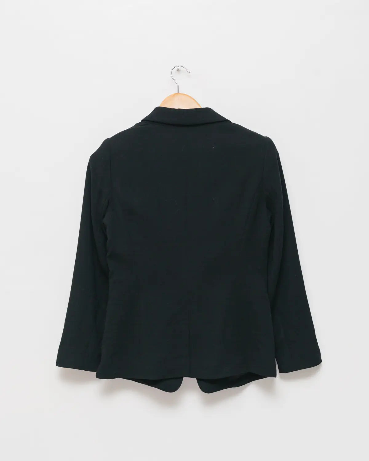 Logo plaque wool blazer