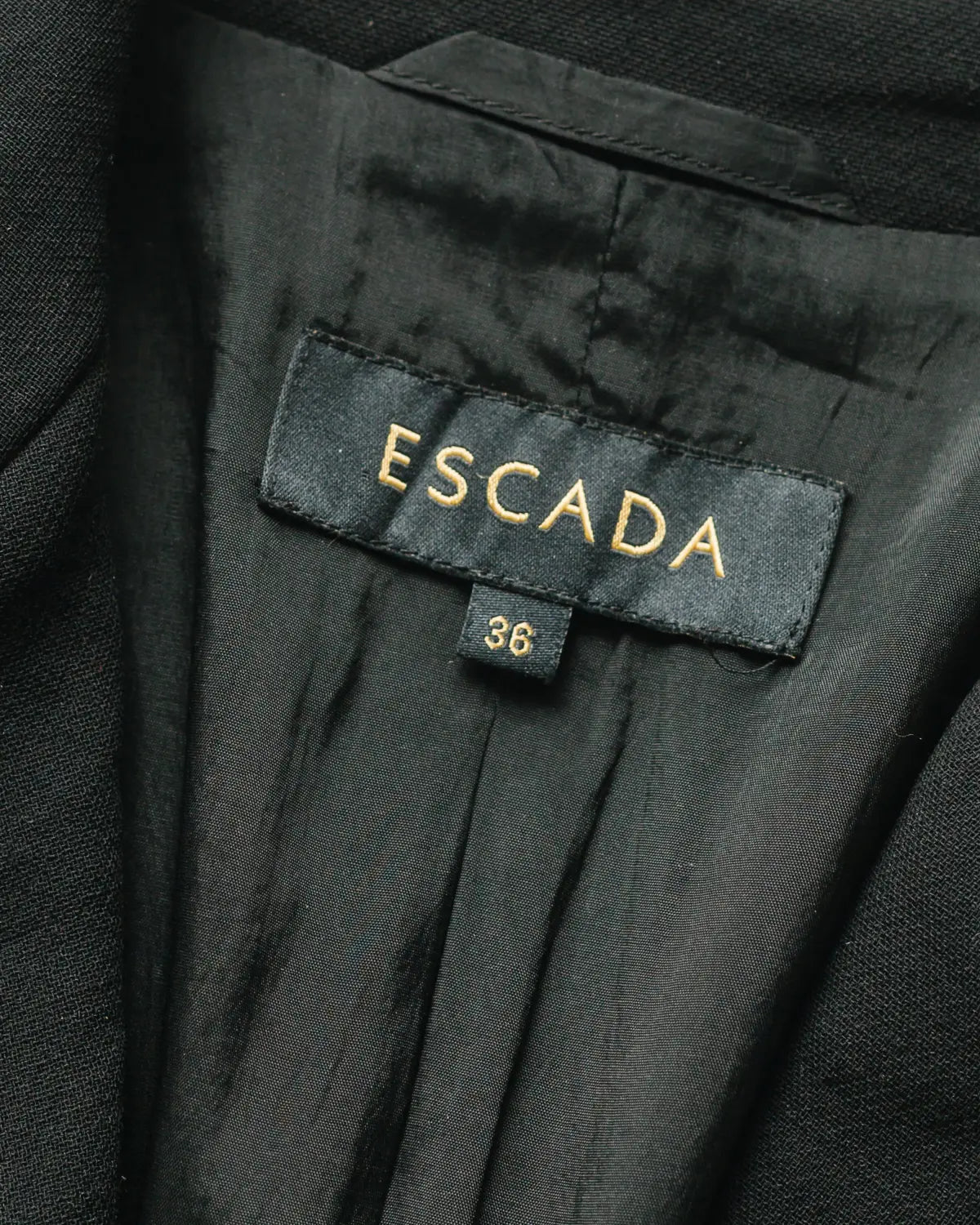 Logo plaque wool blazer