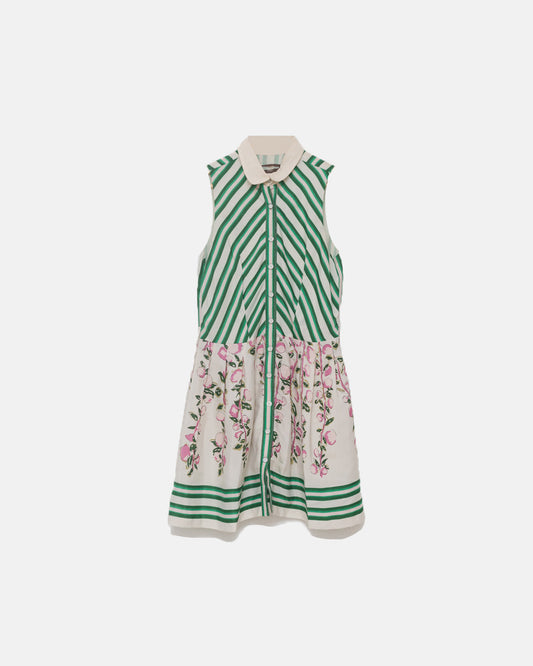 Louis Vuitton Pinstripe Silk Shirt Dress