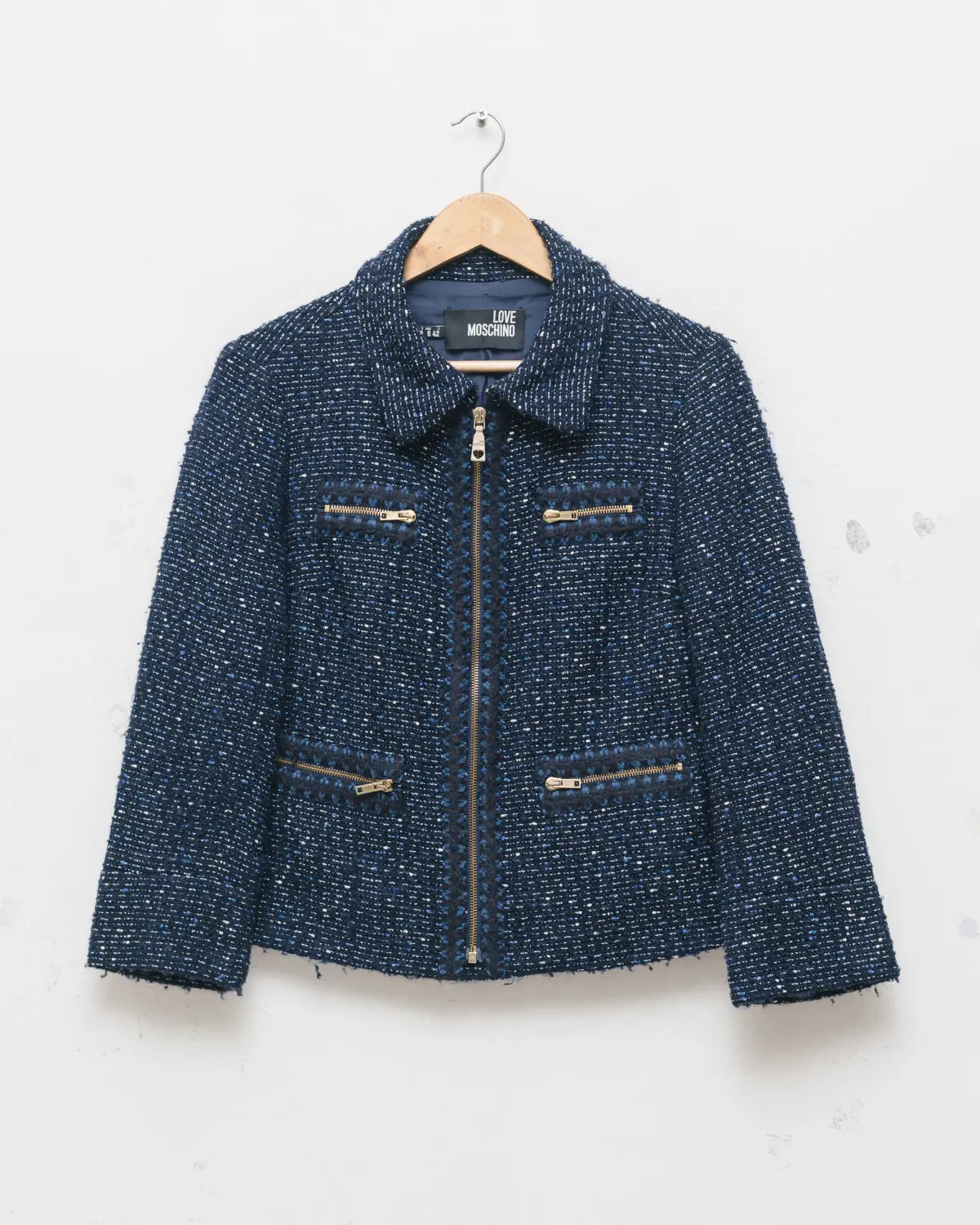 Cropped tweed jacket