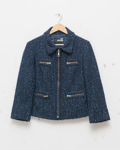 Cropped tweed jacket