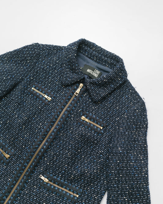 Cropped tweed jacket