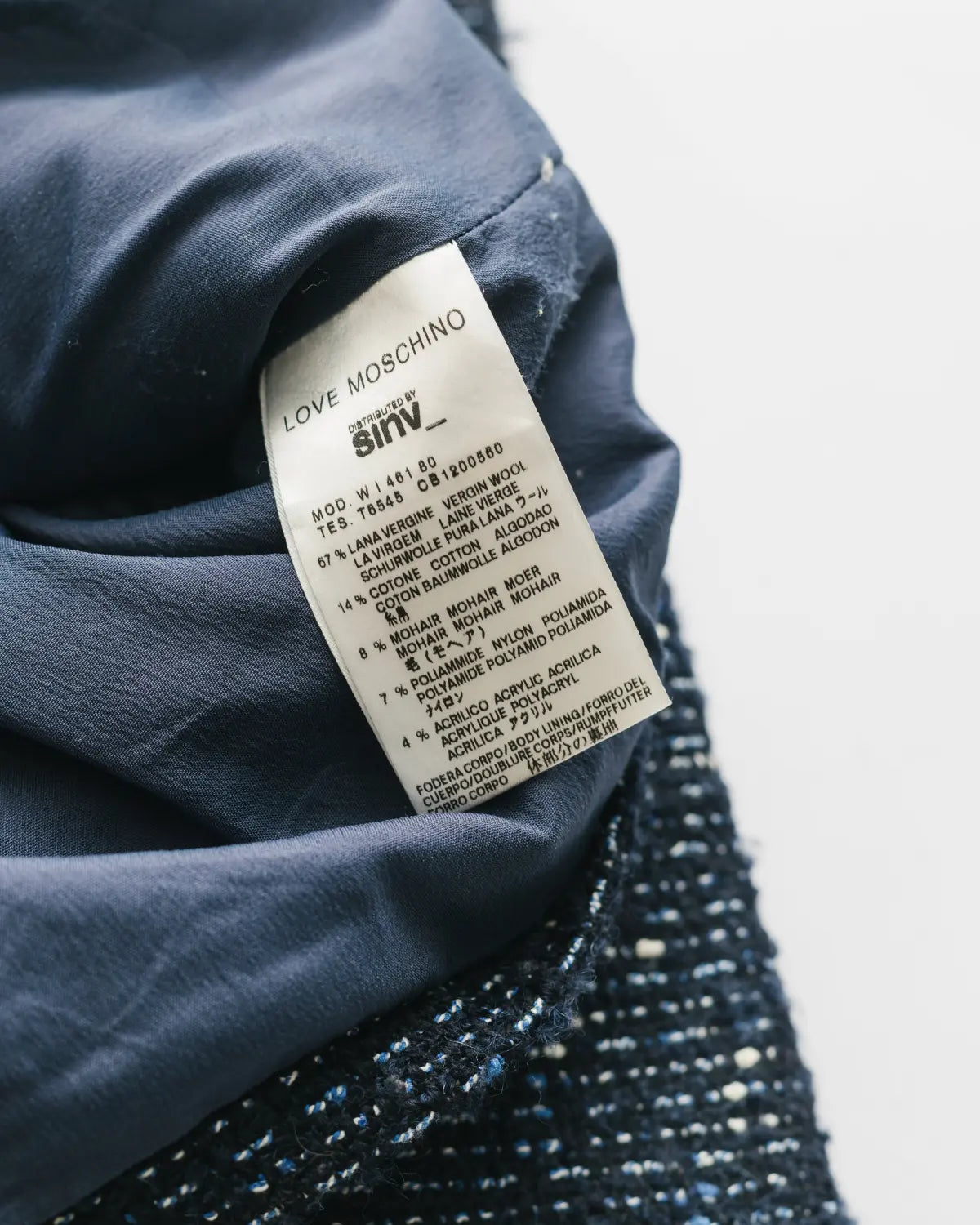 Cropped tweed jacket