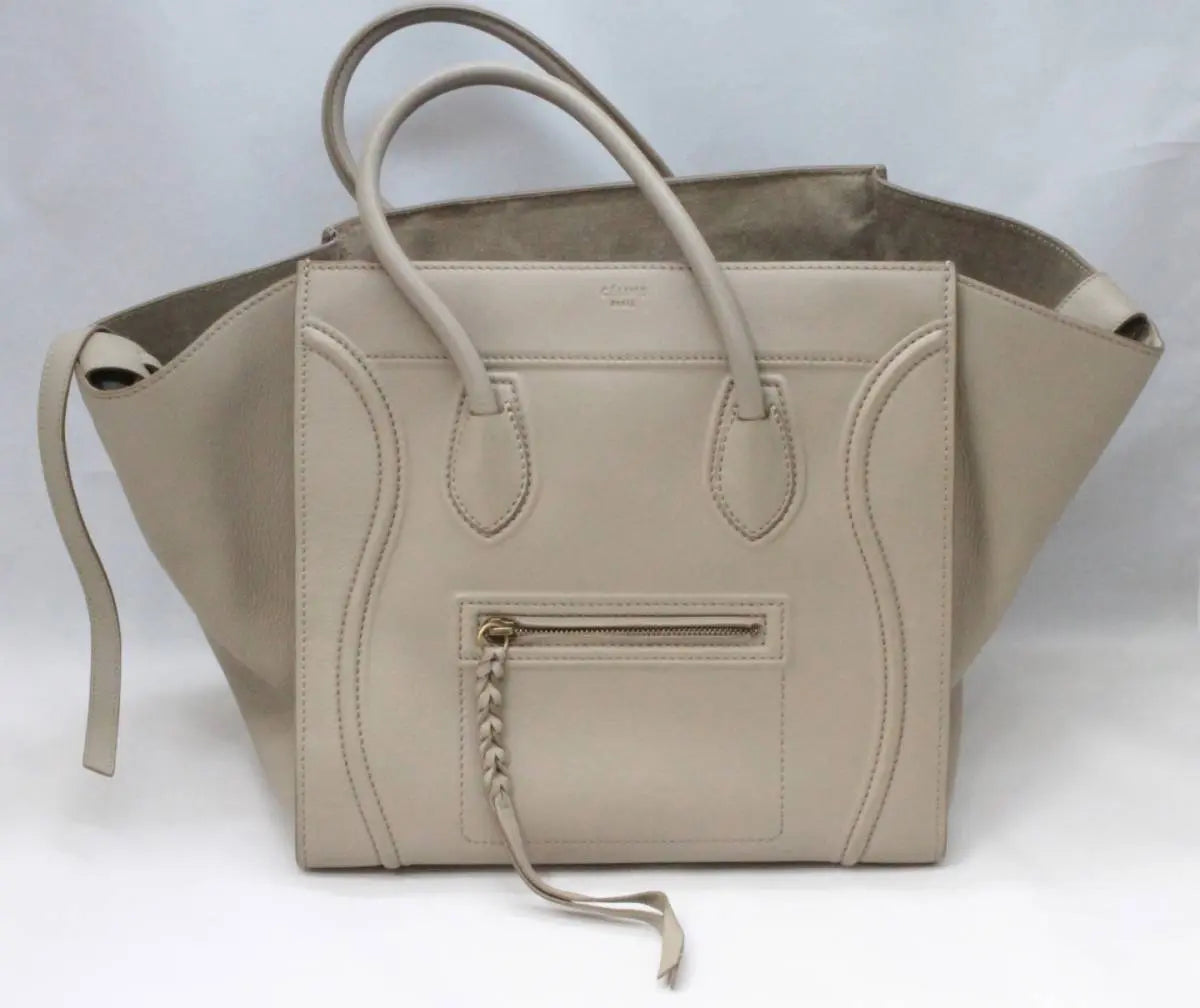 Celine luggage phantom tote in etoupe