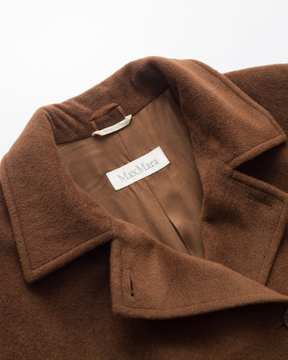 Mahogany pure wool coat