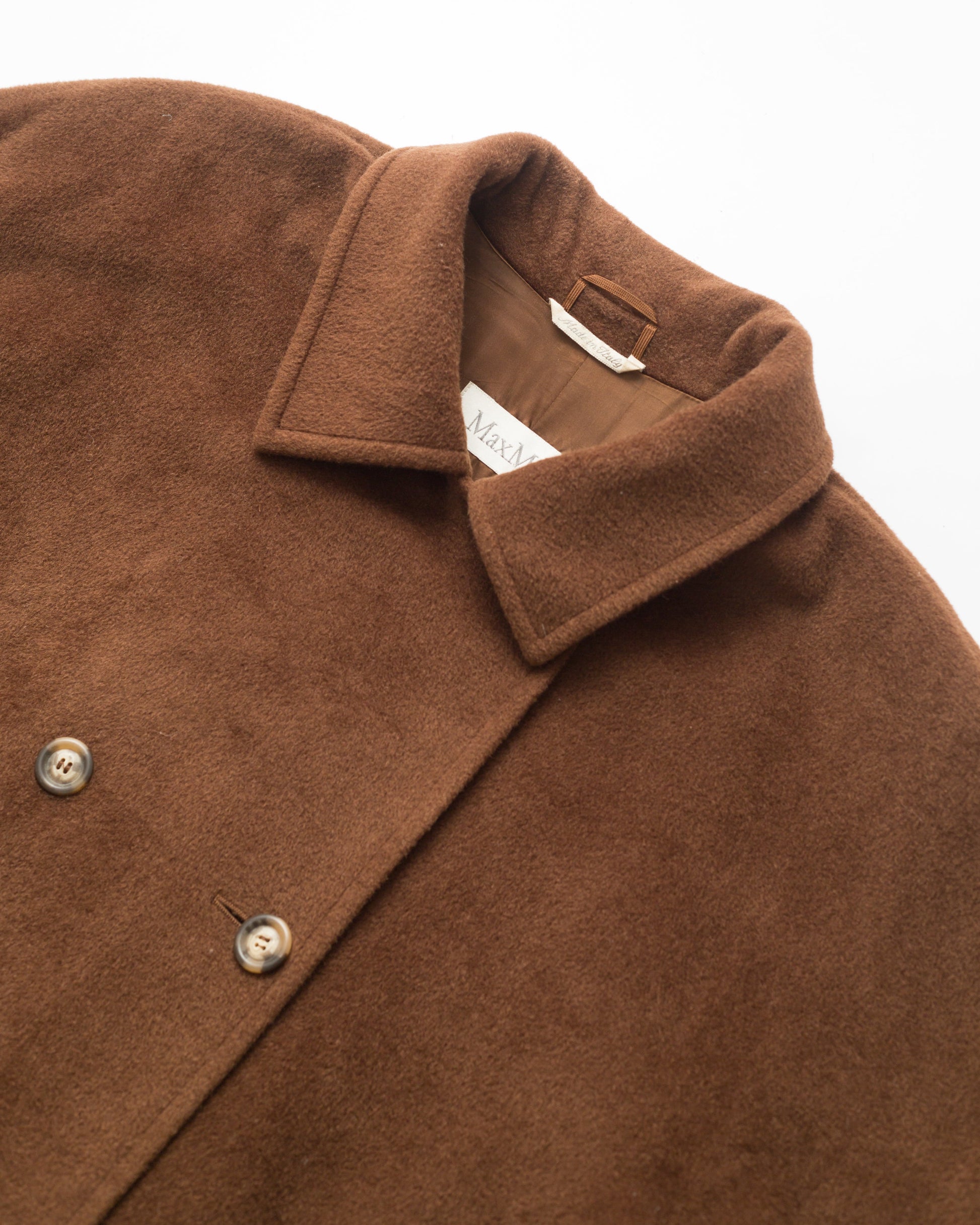 Mahogany pure wool coat