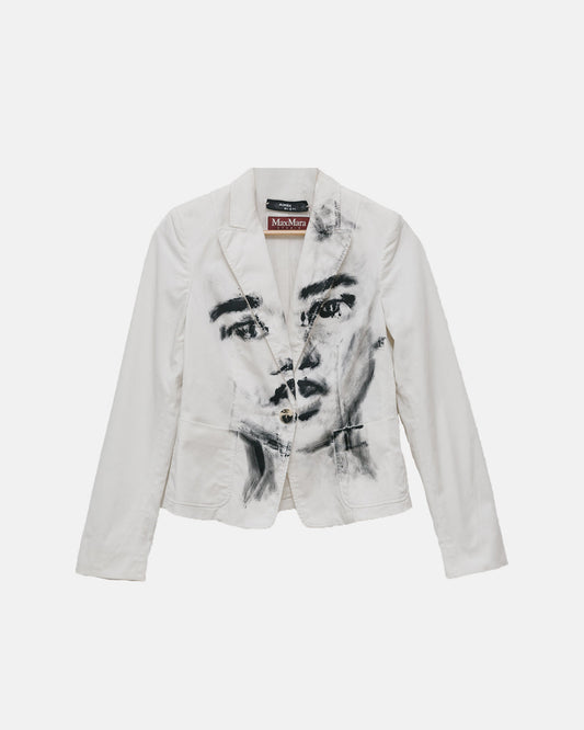 MaxMara Handpainted Portrait Blazer