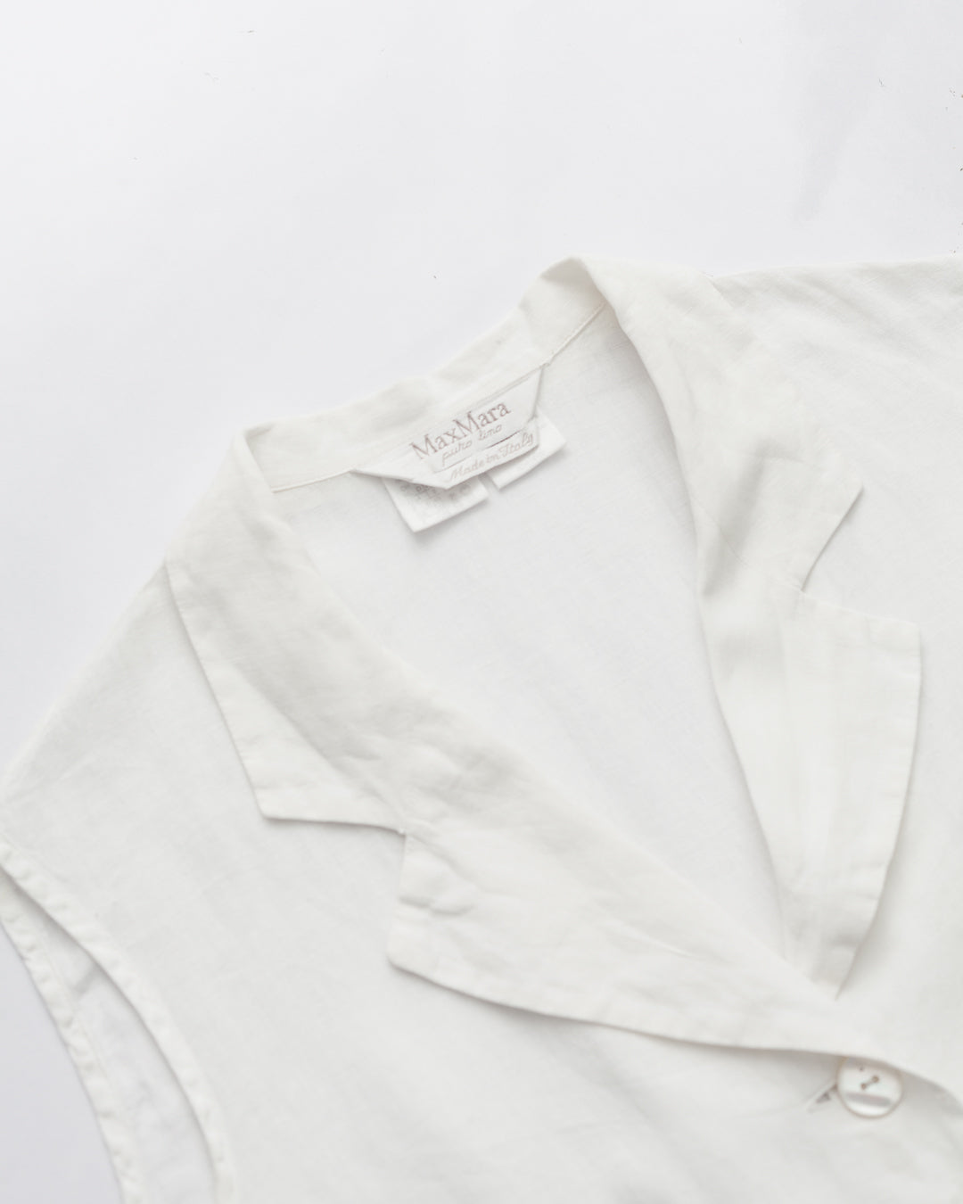MaxMara Pure Linen Button Down Shirt