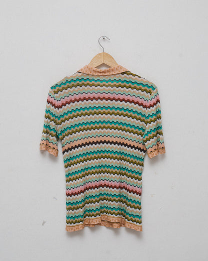 Missoni Knit Polo Neck Top