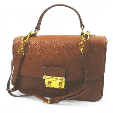 Aimée miu madras top handle two way bag