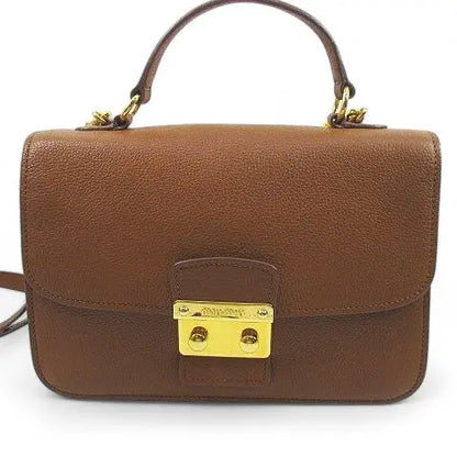 Aimée miu madras top handle two way bag