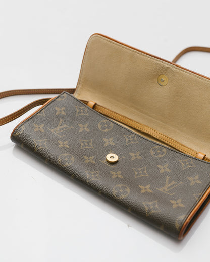 Crossbody monogram twin bag