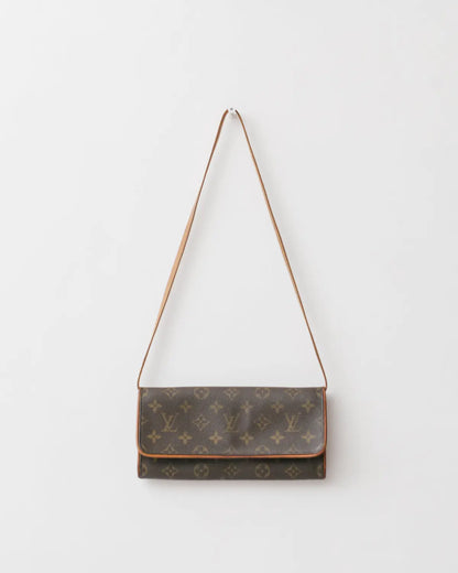Crossbody monogram twin bag