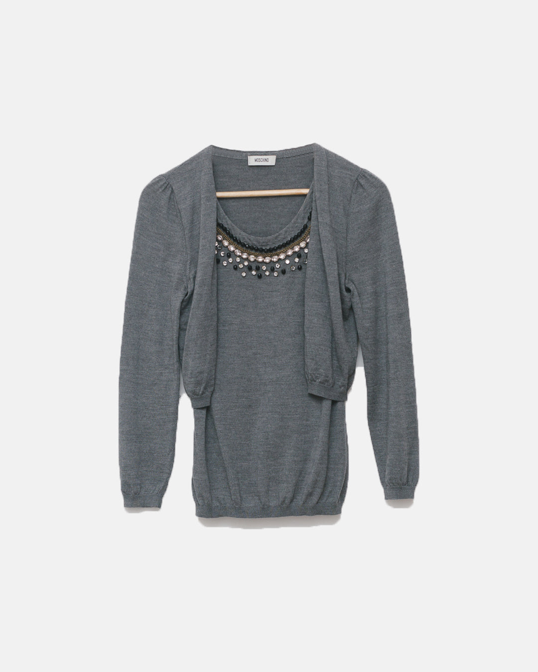 Moschino Embellished Knit Top