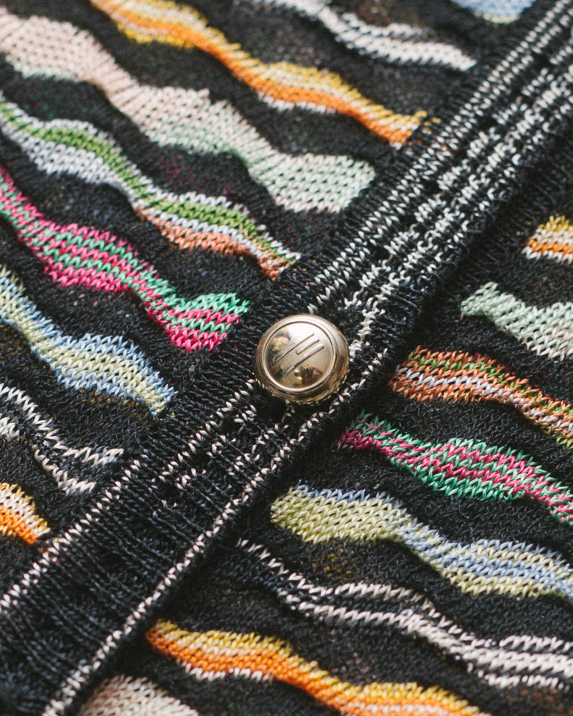 Multicolour knit cardigan