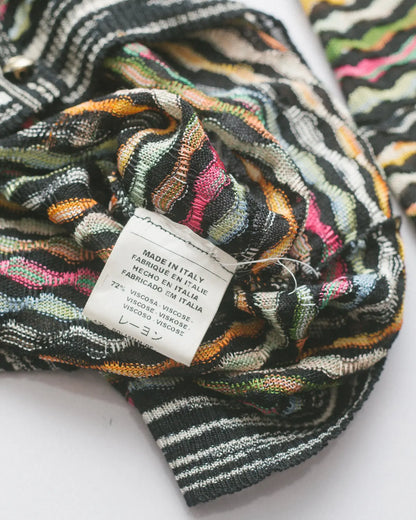 Multicolour knit cardigan