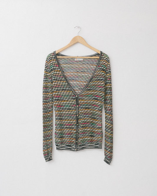 Multicolour knit cardigan