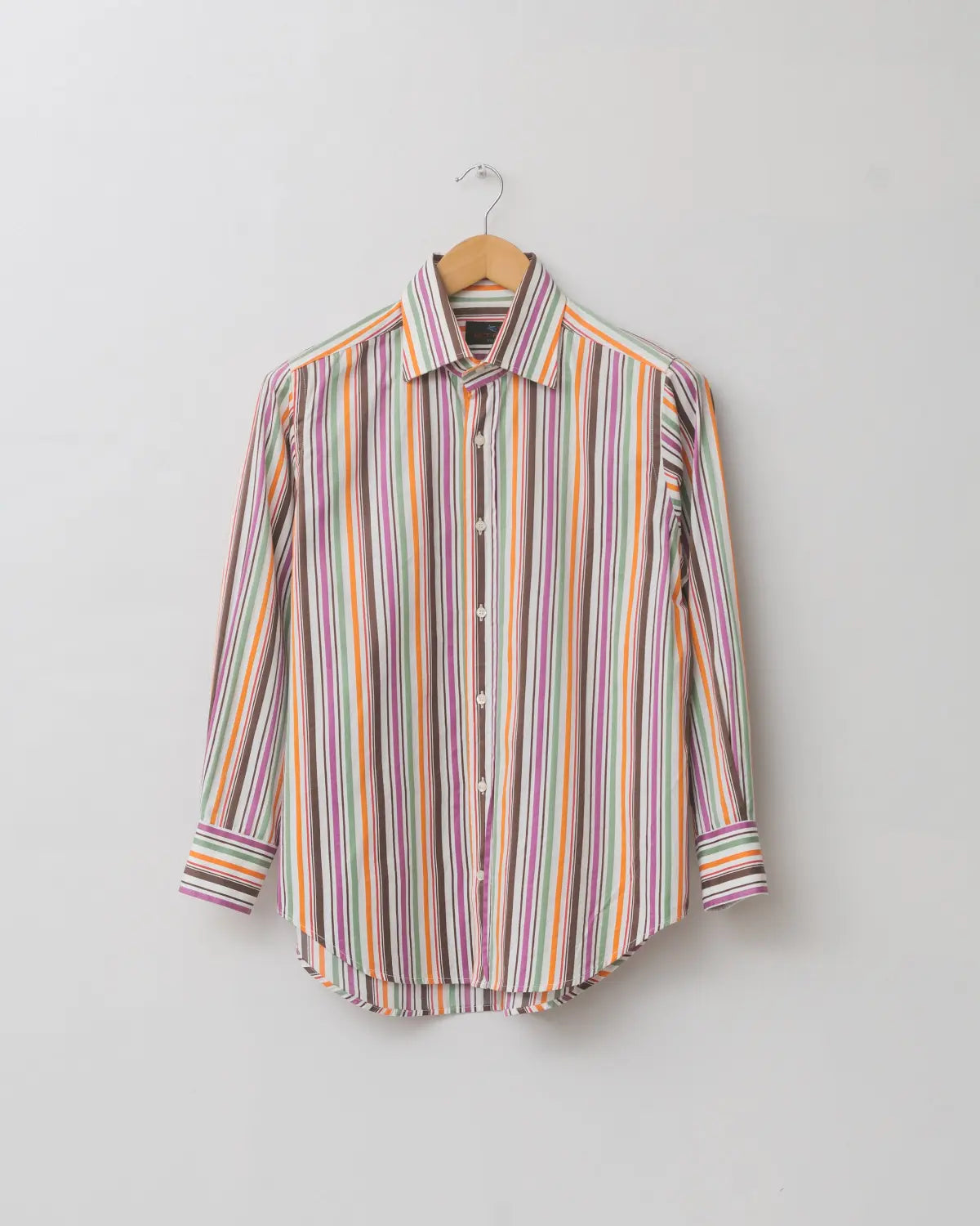 Etro multicoloured pinstriped button down