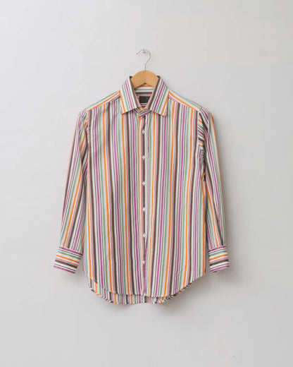 Etro multicoloured pinstriped button down