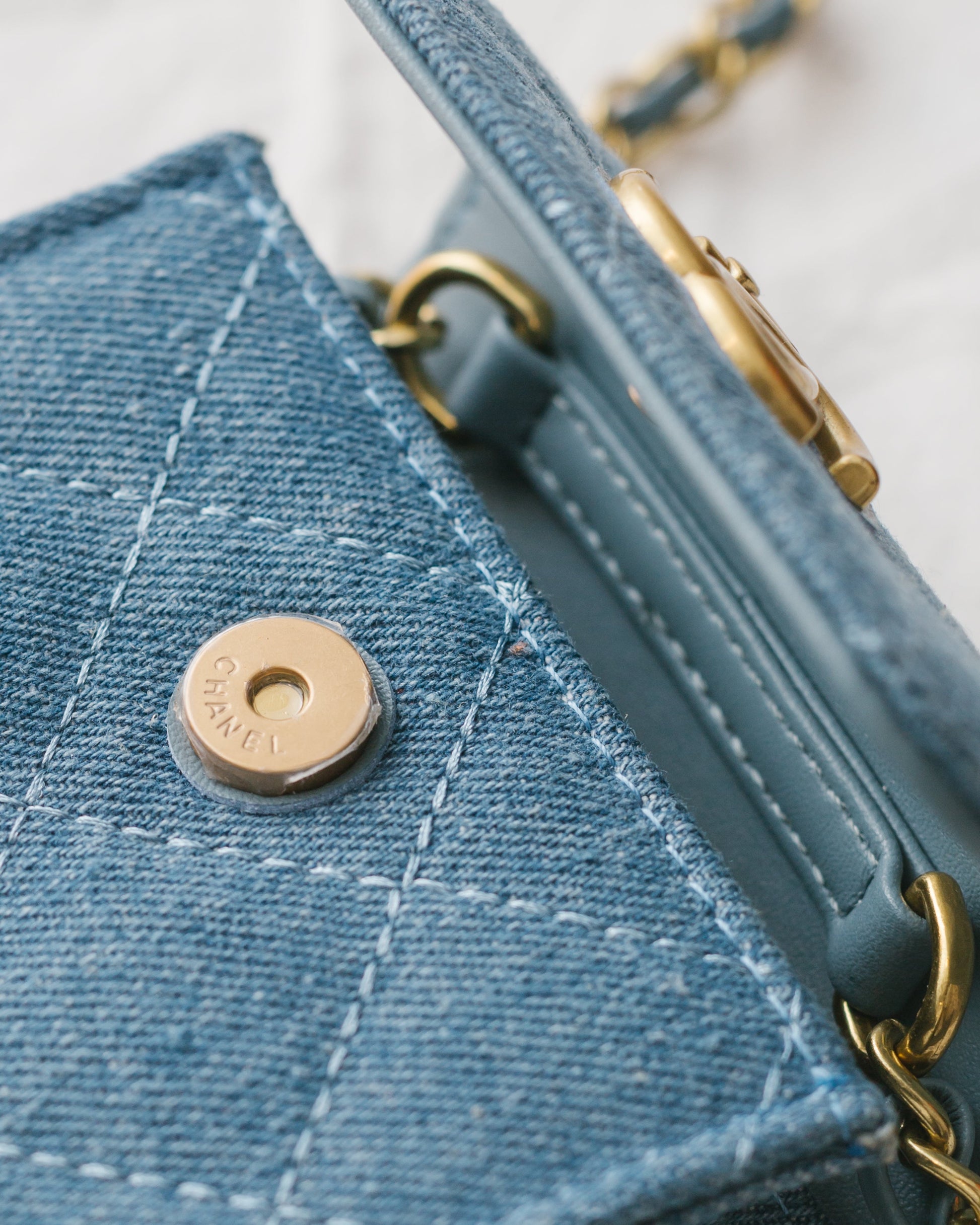 Novelty denim crossbody