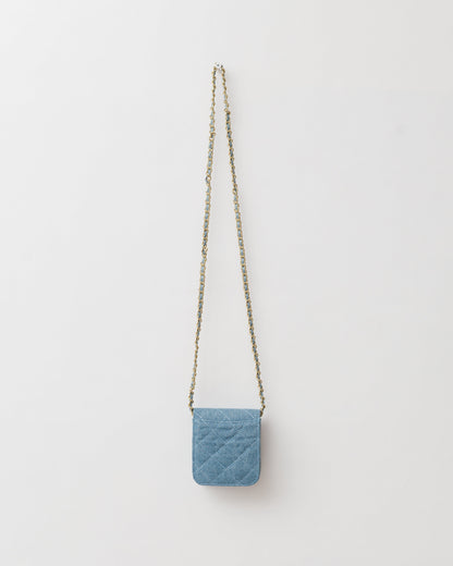 Novelty denim crossbody