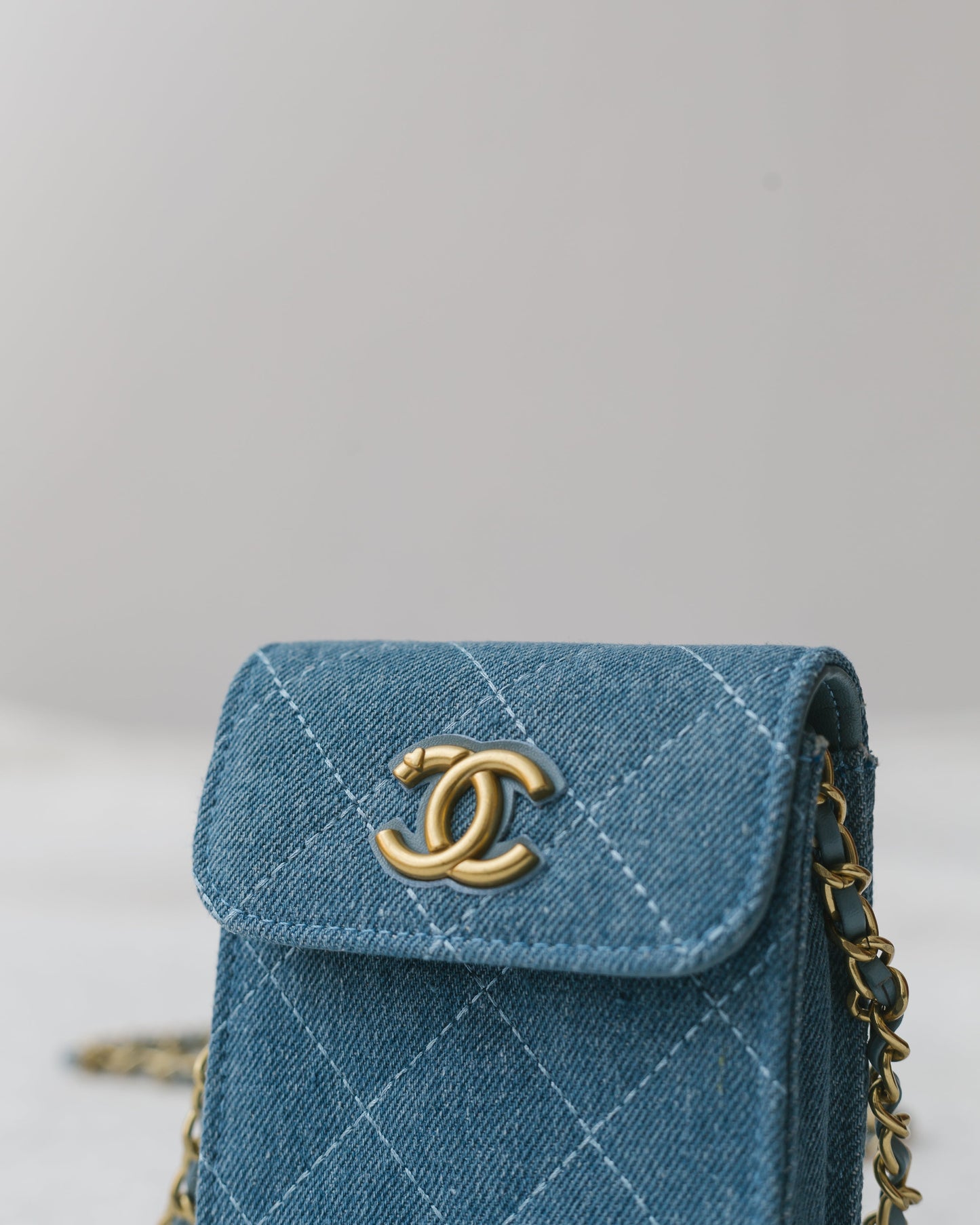 Novelty denim crossbody