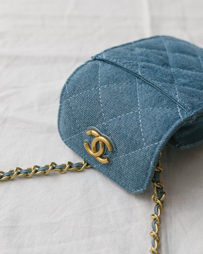 Novelty denim crossbody